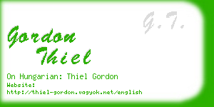 gordon thiel business card